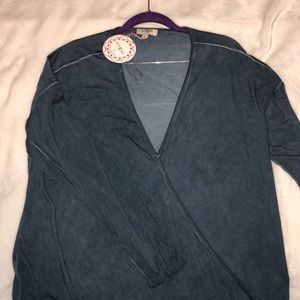 Long Sleeve low cut cross top